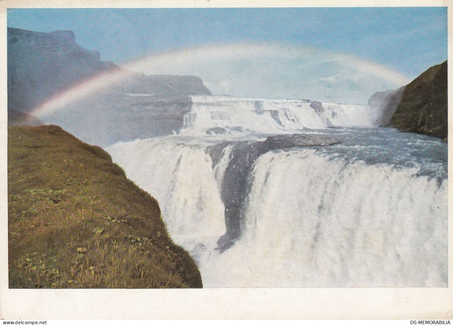 Iceland - Gullfoss Waterfall , Rainbow - IJsland