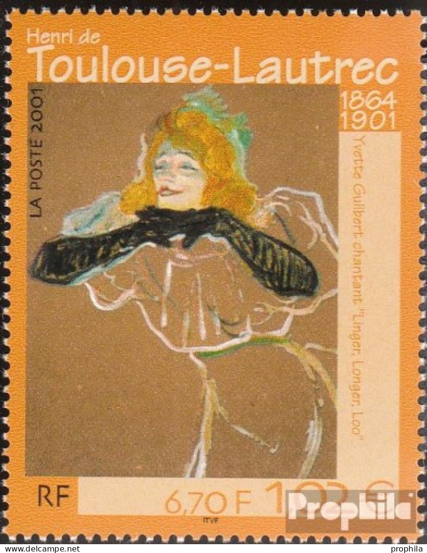 Frankreich 3560 (kompl.Ausg.) Postfrisch 2001 Toulouse-Lautrec - Neufs