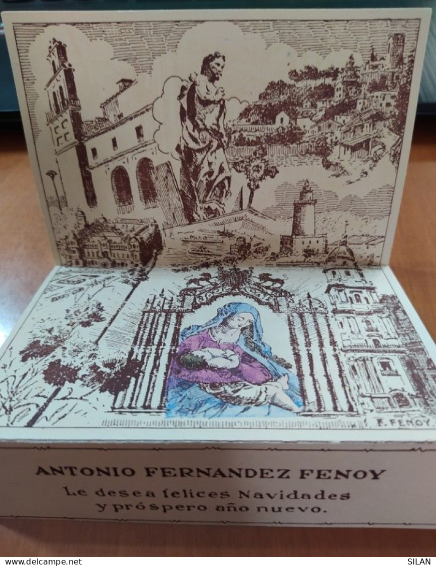 Antigua Postal Navideña Fernández Fenoy. Muy Difícil Encontrar - Autres & Non Classés