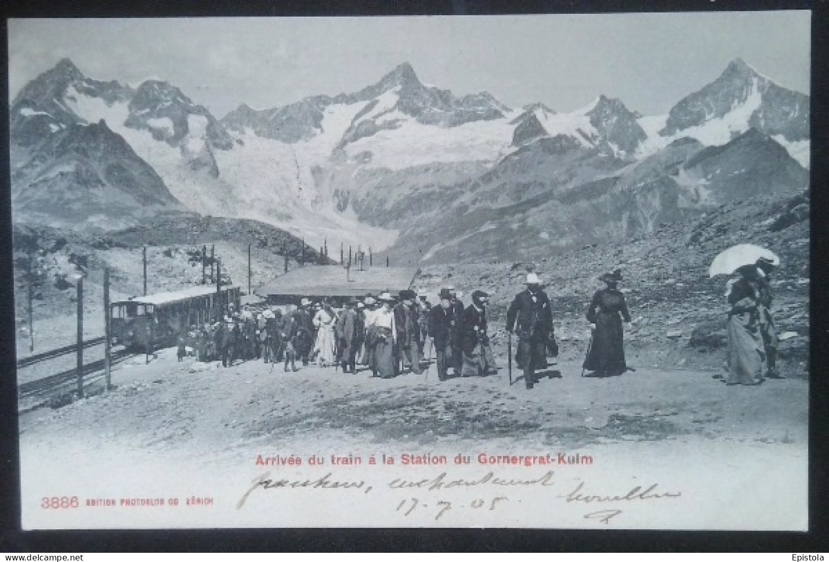 ► Cpa  GORNERGRAT-KULM (VS) Arrivée Du Train à La Station 1905 - Autres & Non Classés