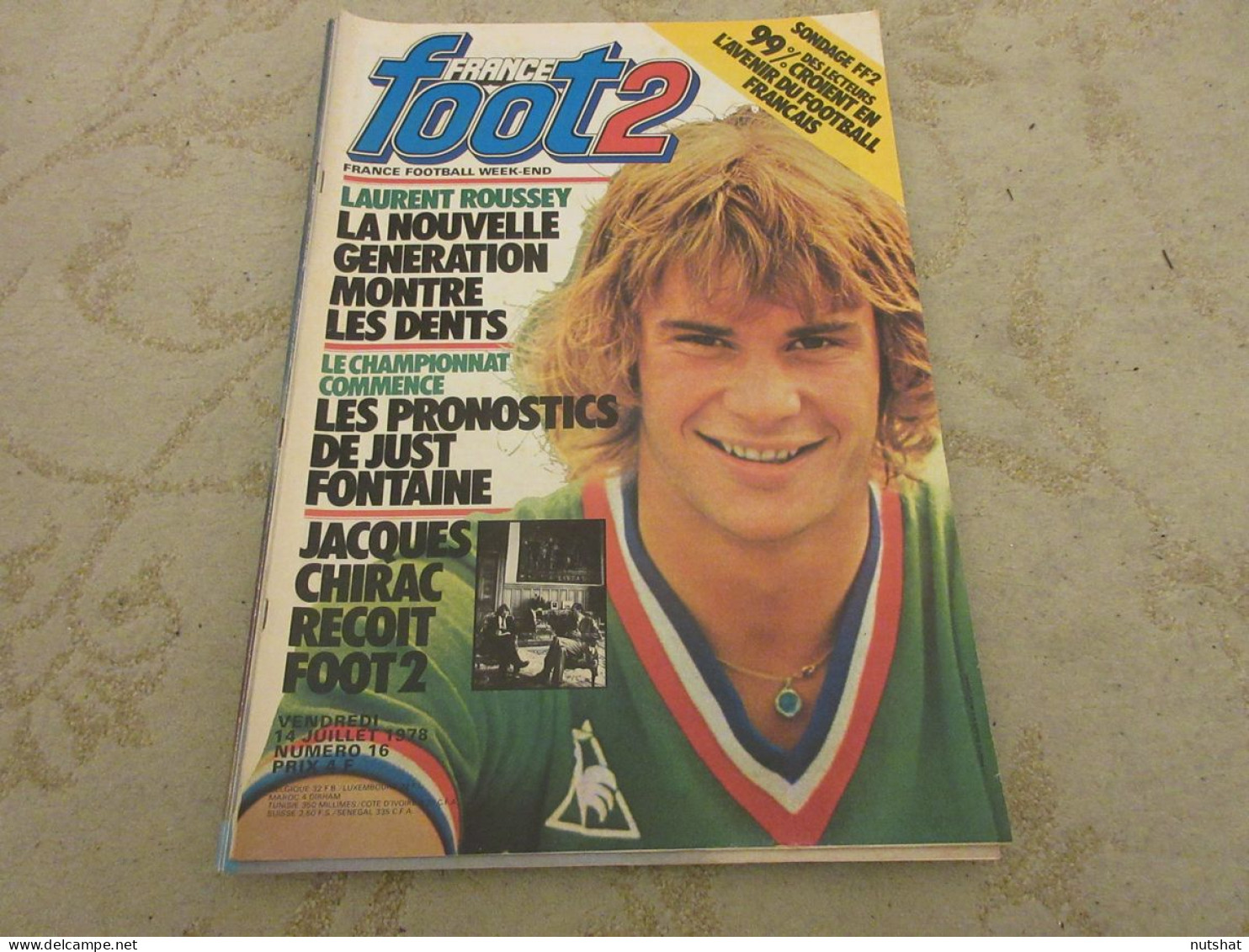 FRANCE FOOT 2 016 14.07.1978 Lauren ROUSSEY TOTTENHAM ARDILES VILLA Yannick NOAH - Sport