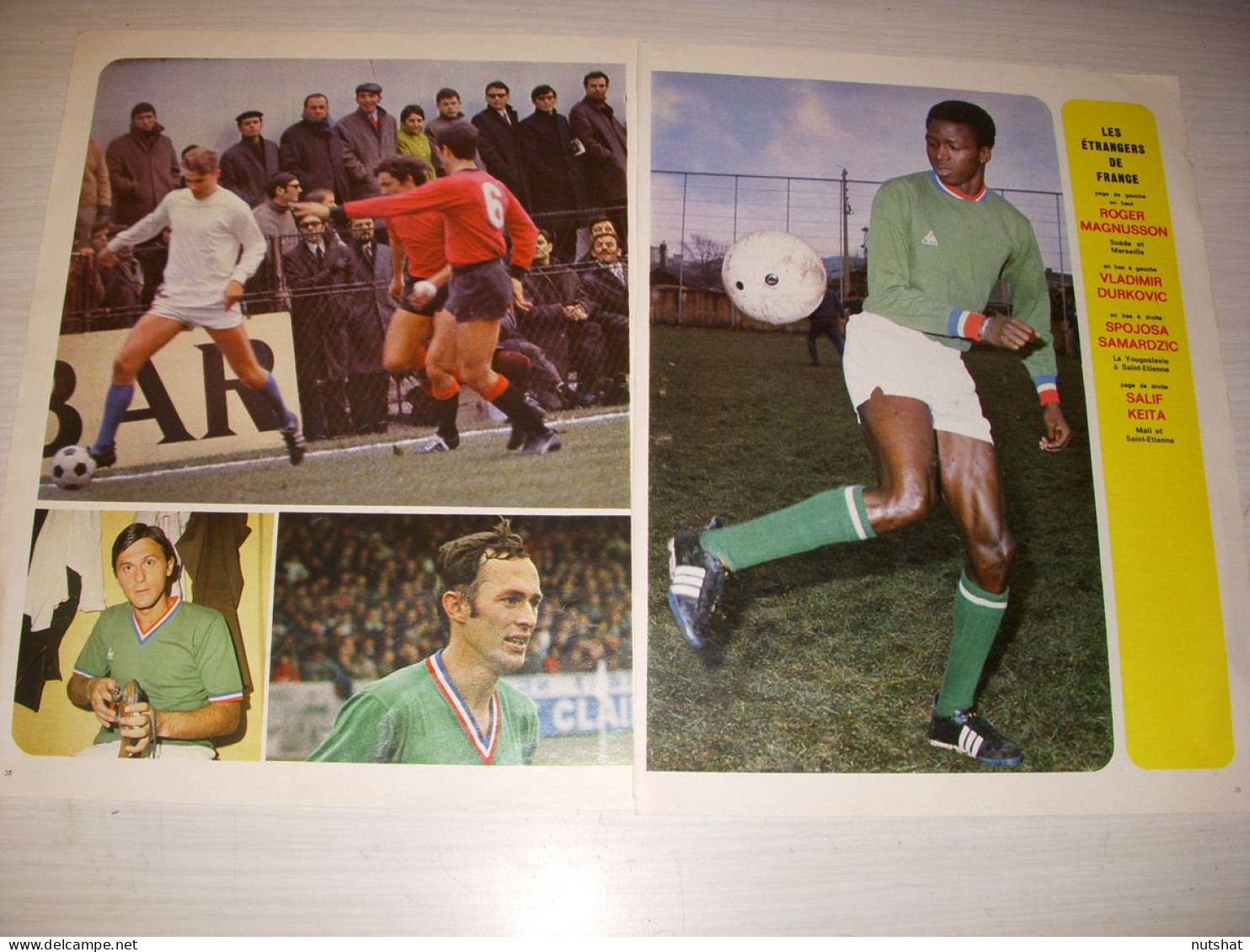 FOOTBALL COUPURE PRESSE MS20 COULEUR 2 Pages 1969/70 Les ETRANGERS De FRANCE   - Sport