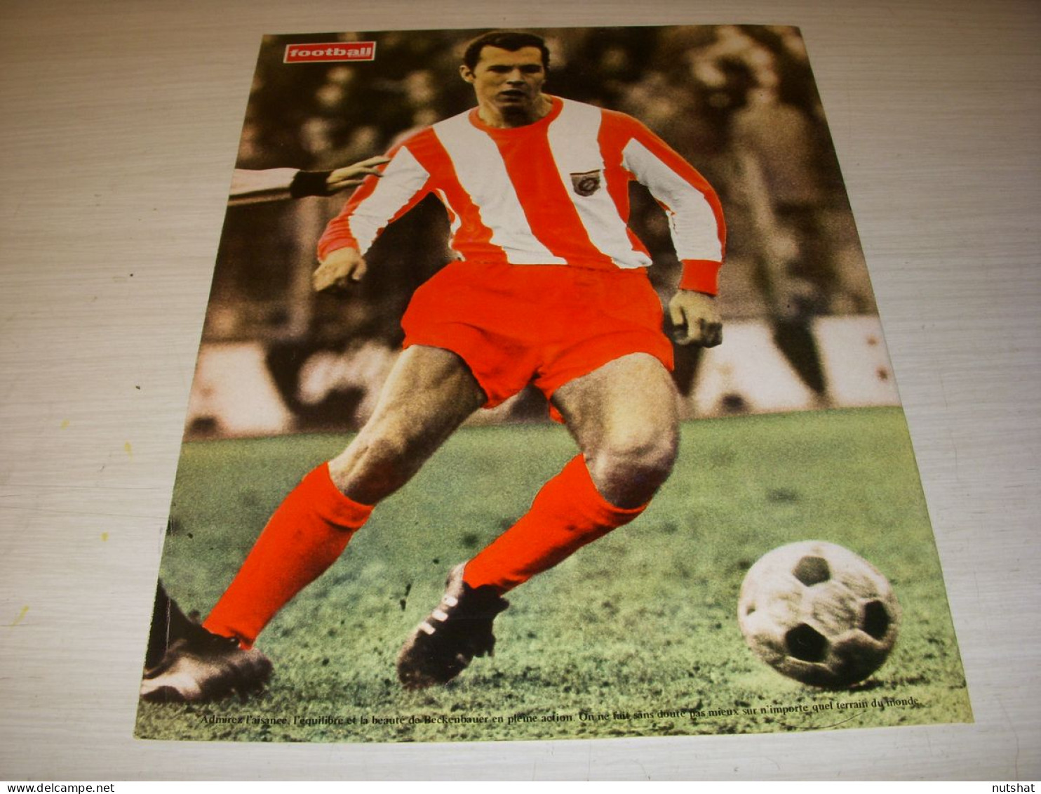 FOOTBALL COUPURE PRESSE FM128 COULEUR 32x24 1969 BECKENBAUER BAYERN MUNICH - Sport