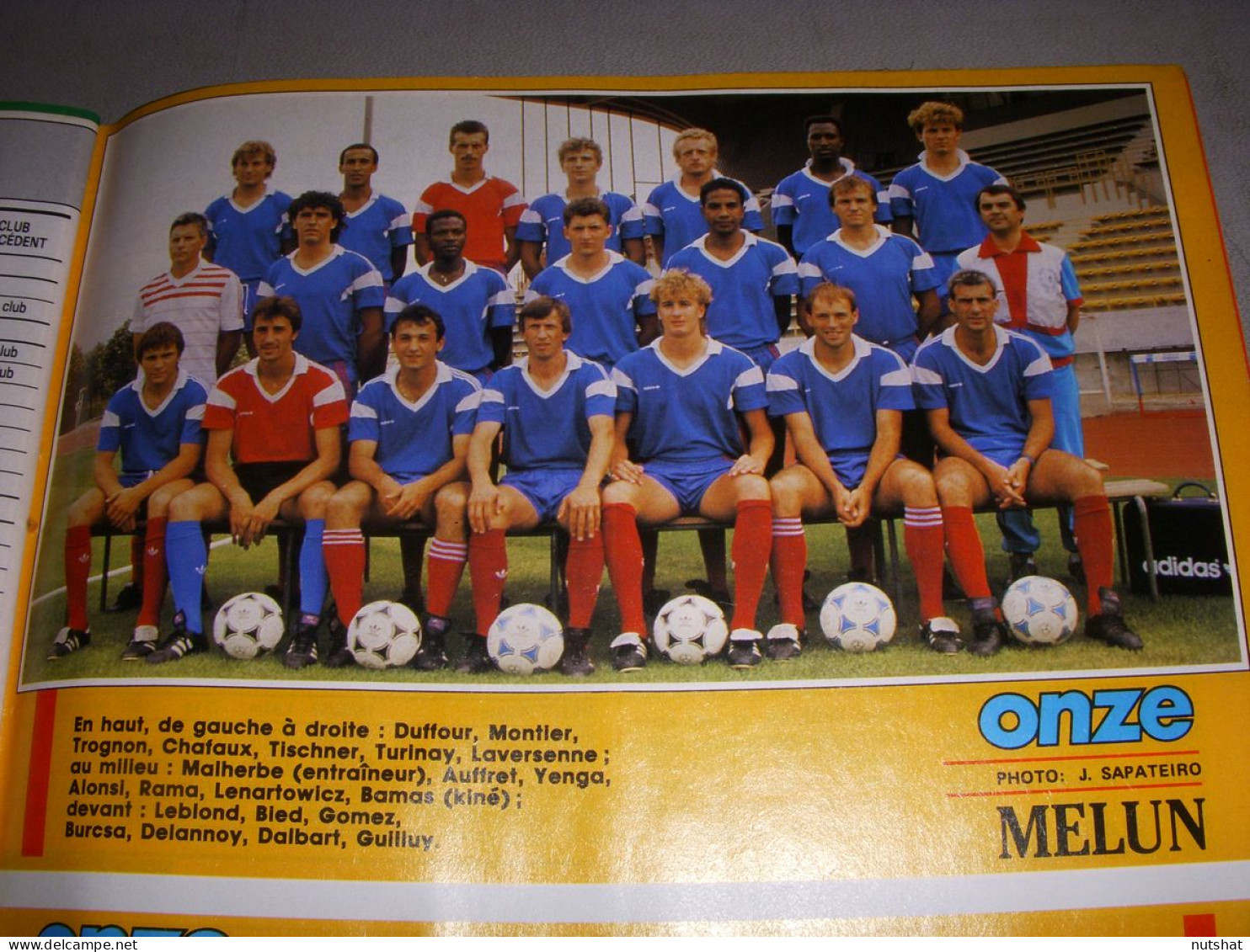 FOOTBALL COUPURE COULEUR 1987-1988 20x15 D2 GrB MELUN  - Deportes