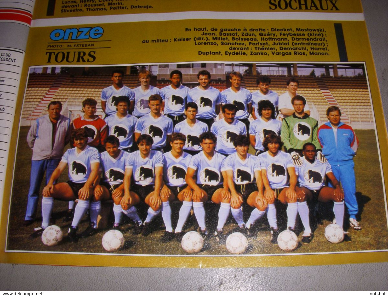 FOOTBALL COUPURE COULEUR 1987-1988 20x15 D2 GrA TOURS  - Sport