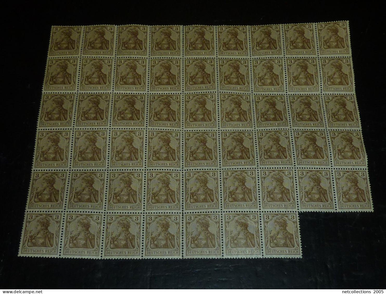 ALLEMAGNE 1905 BLOC DE 52 TIMBRES N°82 Filigrane A - NEUF SANS CHARNIERES (20/09) - Unused Stamps