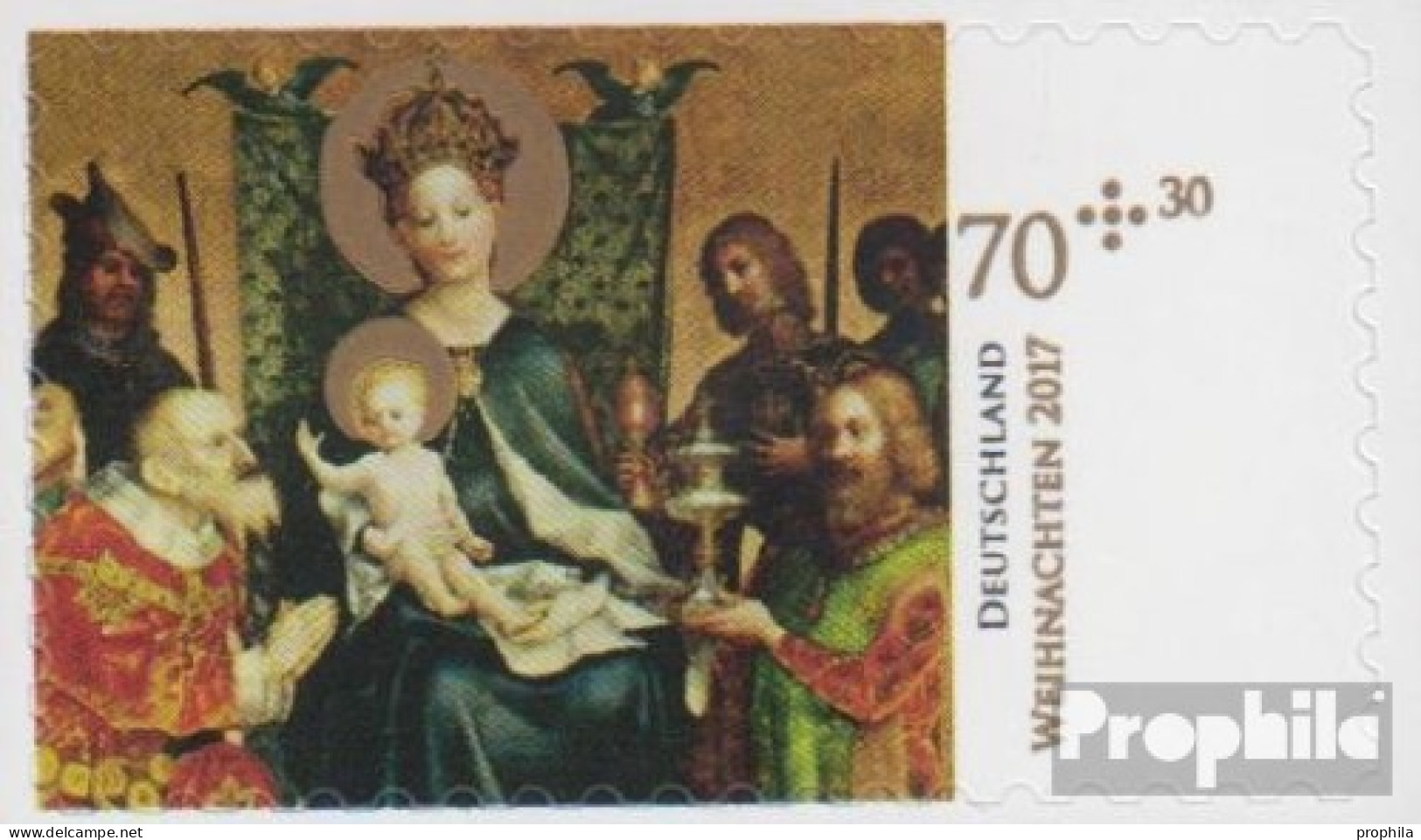 BRD 3345 (kompl.Ausg.) Selbstklebende Ausgabe Postfrisch 2017 Weihnachten - Unused Stamps