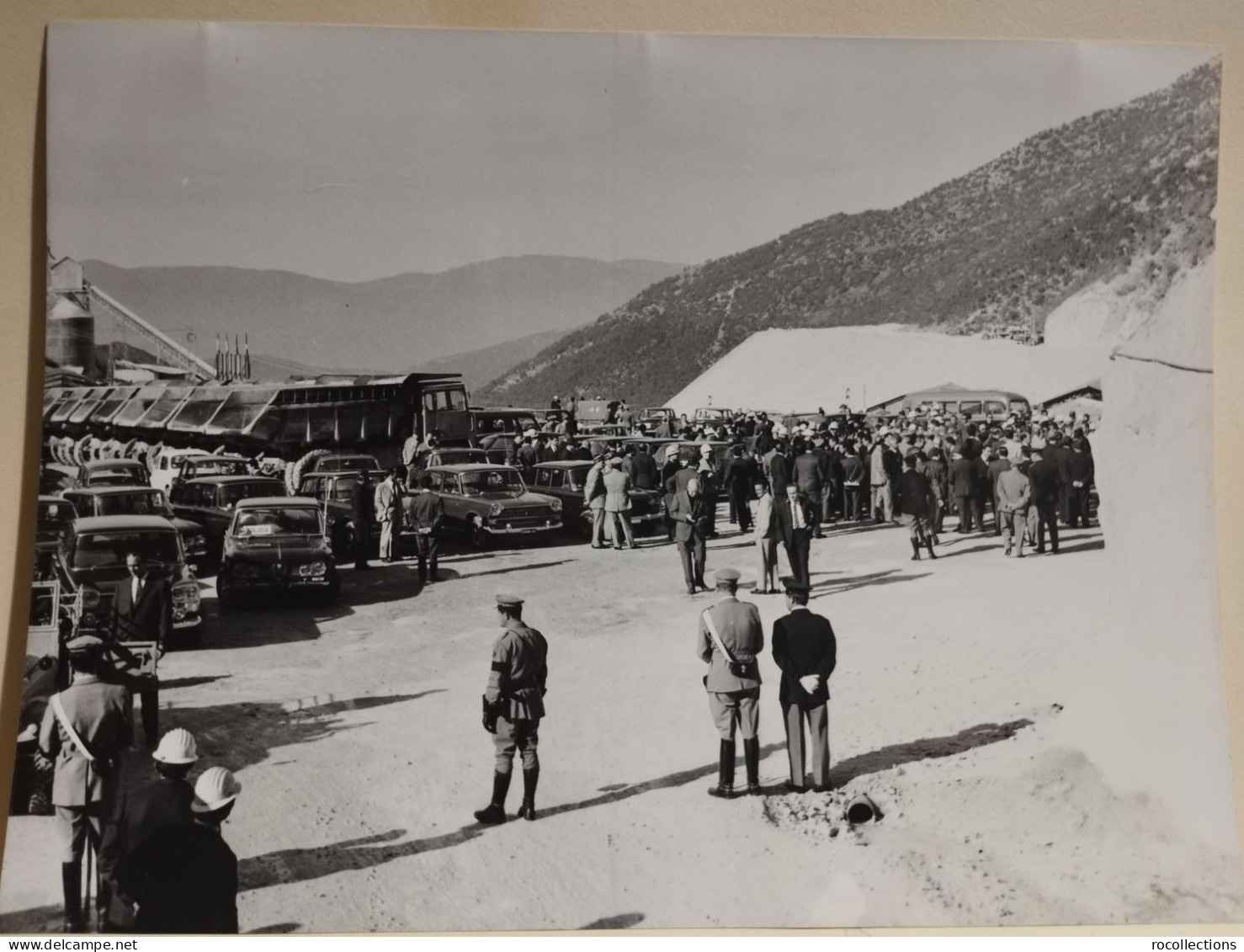 Abruzzo Autostrada A24 Cerimonia Abbatimento Diaframma GALLERIA Monte S. ROCCO 1967. Ministri Natali Mancini - Europa