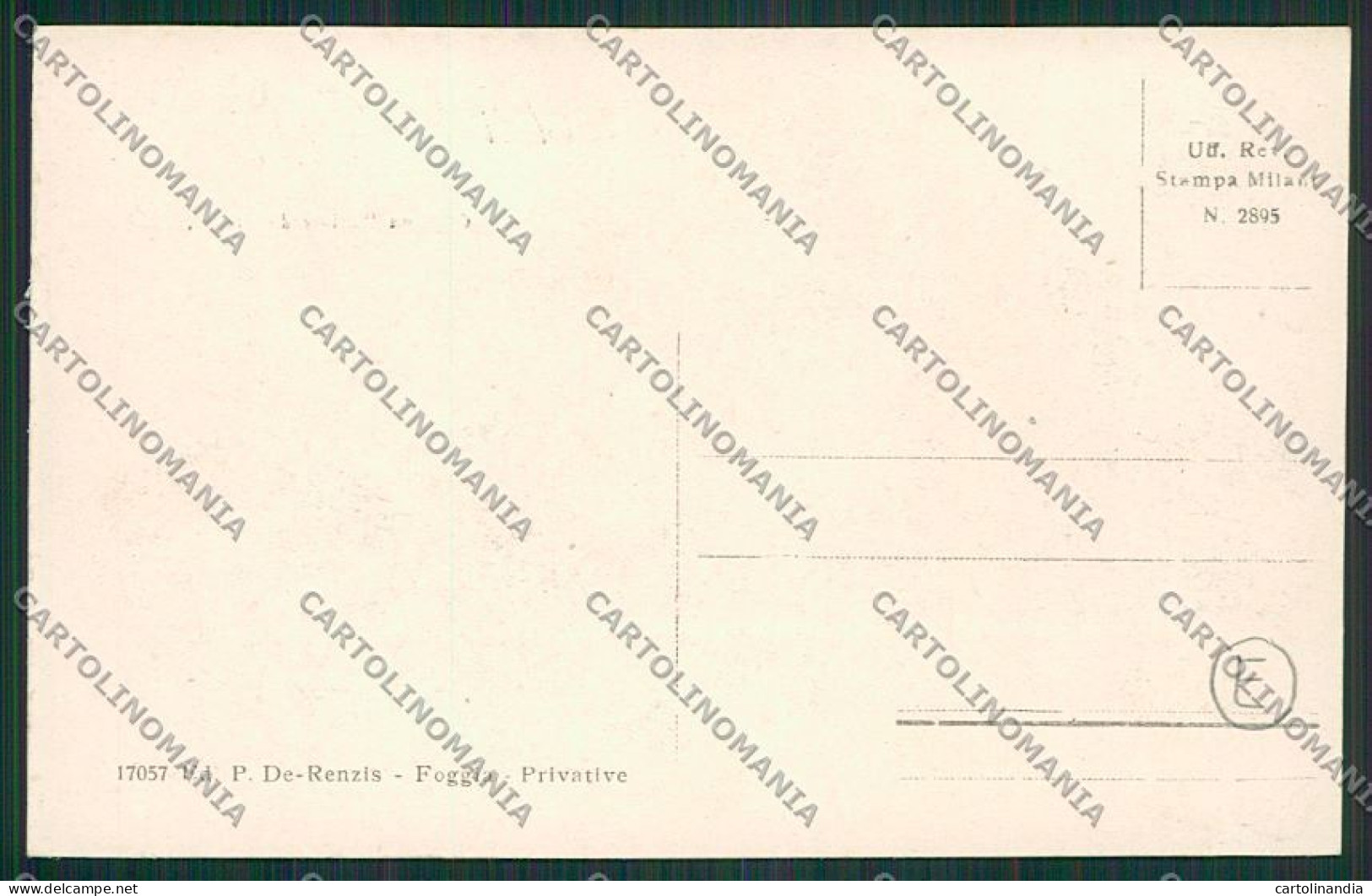 Foggia Città Saluti Da Militari Cartolina QQ4786 - Foggia