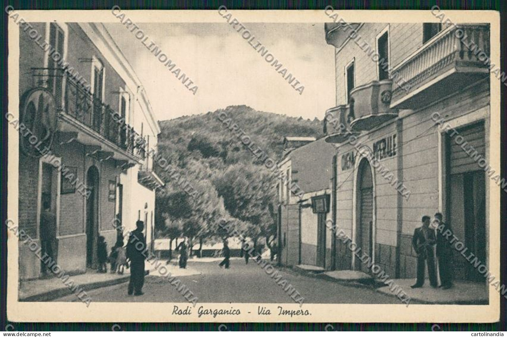 Foggia Rodi Garganico Cinema Cartolina QQ4906 - Foggia