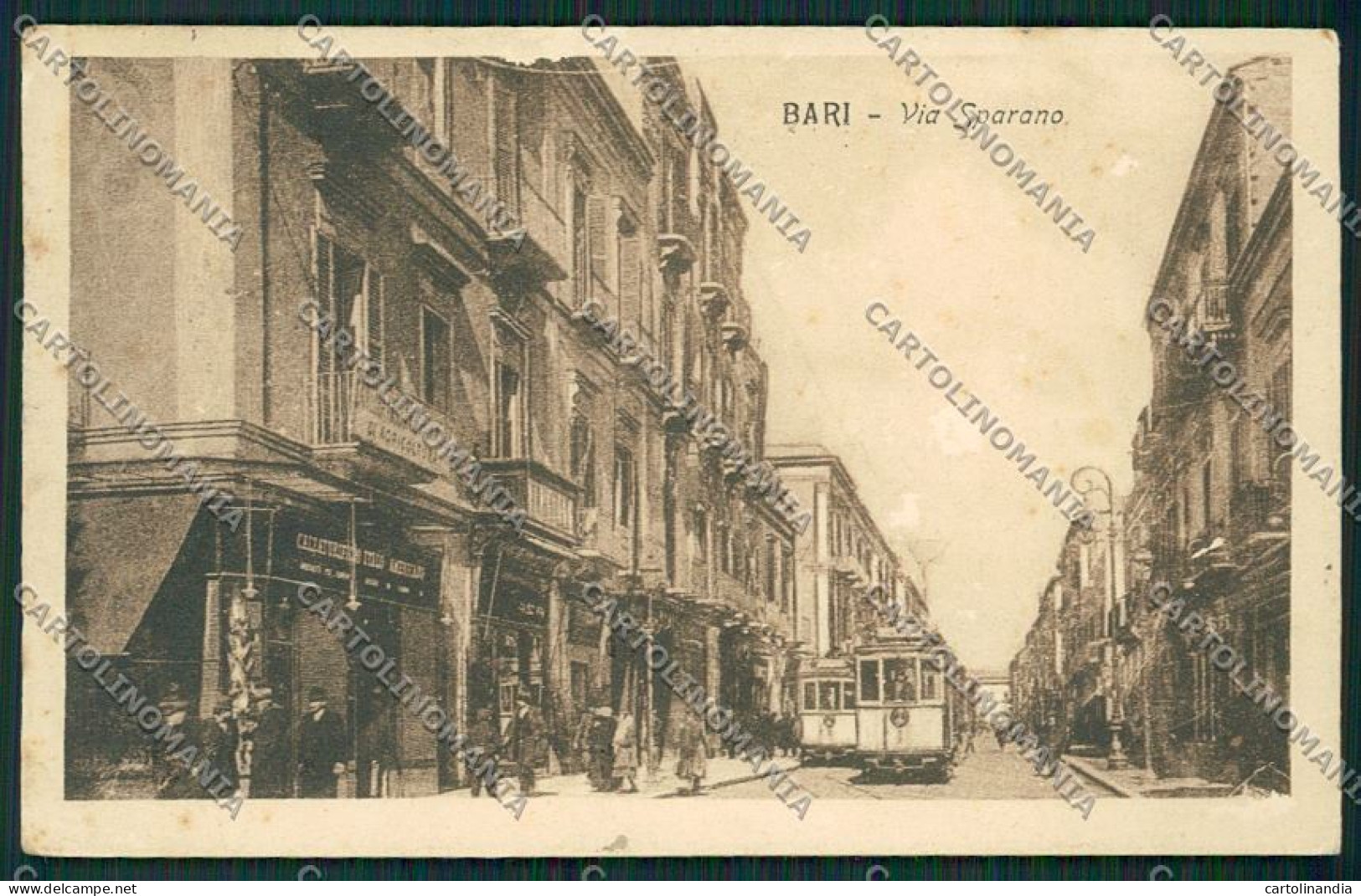 Bari Città Tram ABRASA Cartolina QQ4505 - Bari