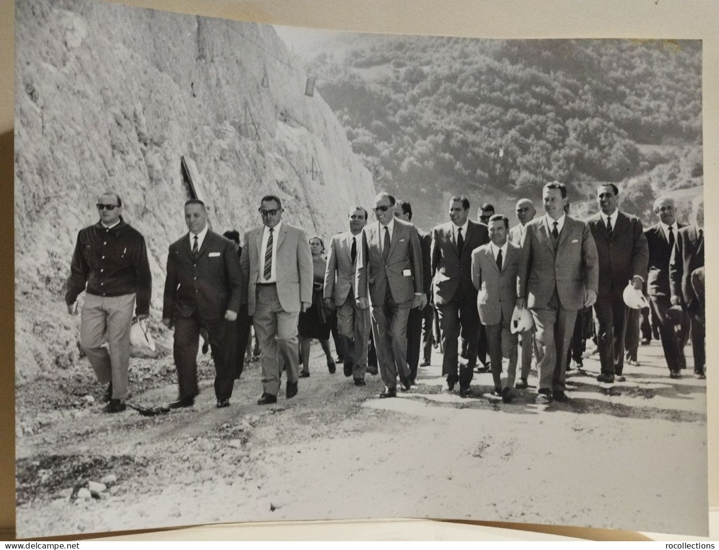 Abruzzo Autostrada A24 Cerimonia Abbatimento Diaframma GALLERIA Monte S. ROCCO 1967. Ministri Natali Mancini - Europa