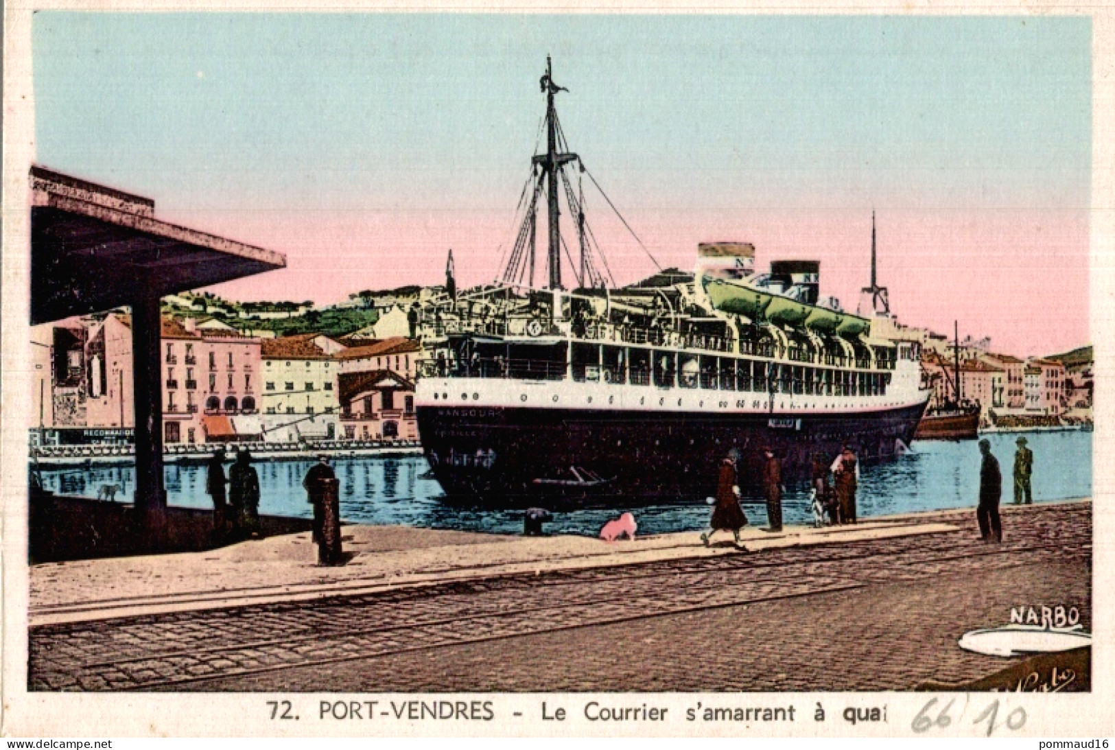 CPA Port-Vendres Le Courrier S'amarrant à Quai - Sonstige & Ohne Zuordnung