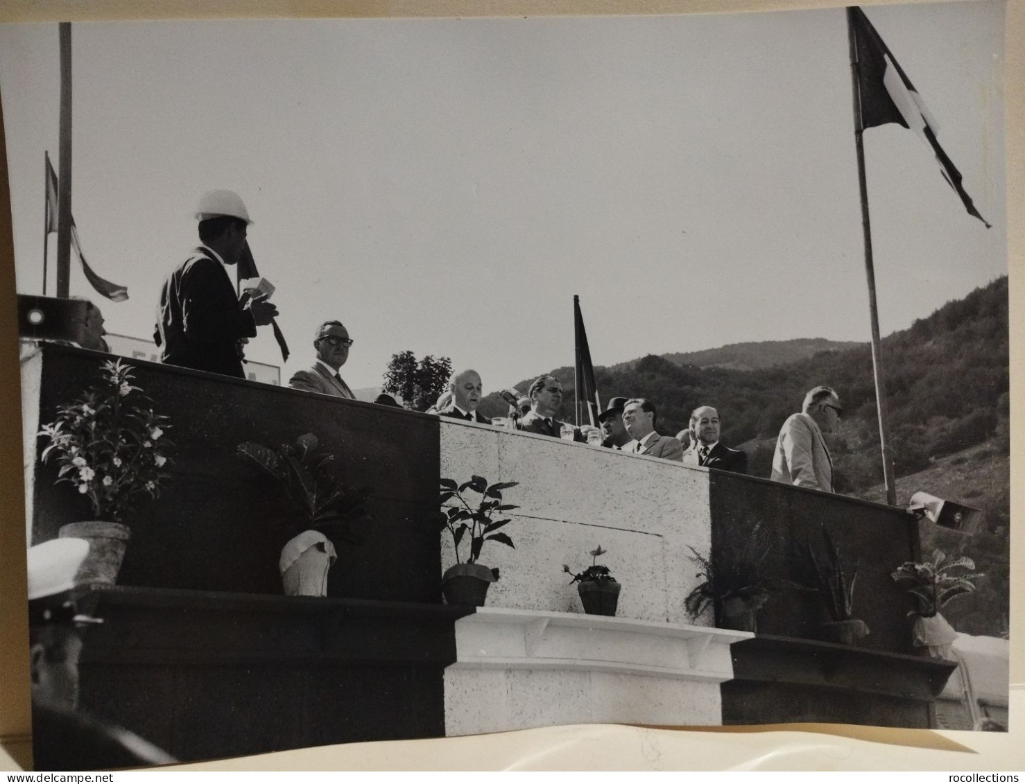 Abruzzo Autostrada A24 Cerimonia Abbatimento Diaframma GALLERIA Monte S. ROCCO 1967. Ministri Natali Mancini - Europa