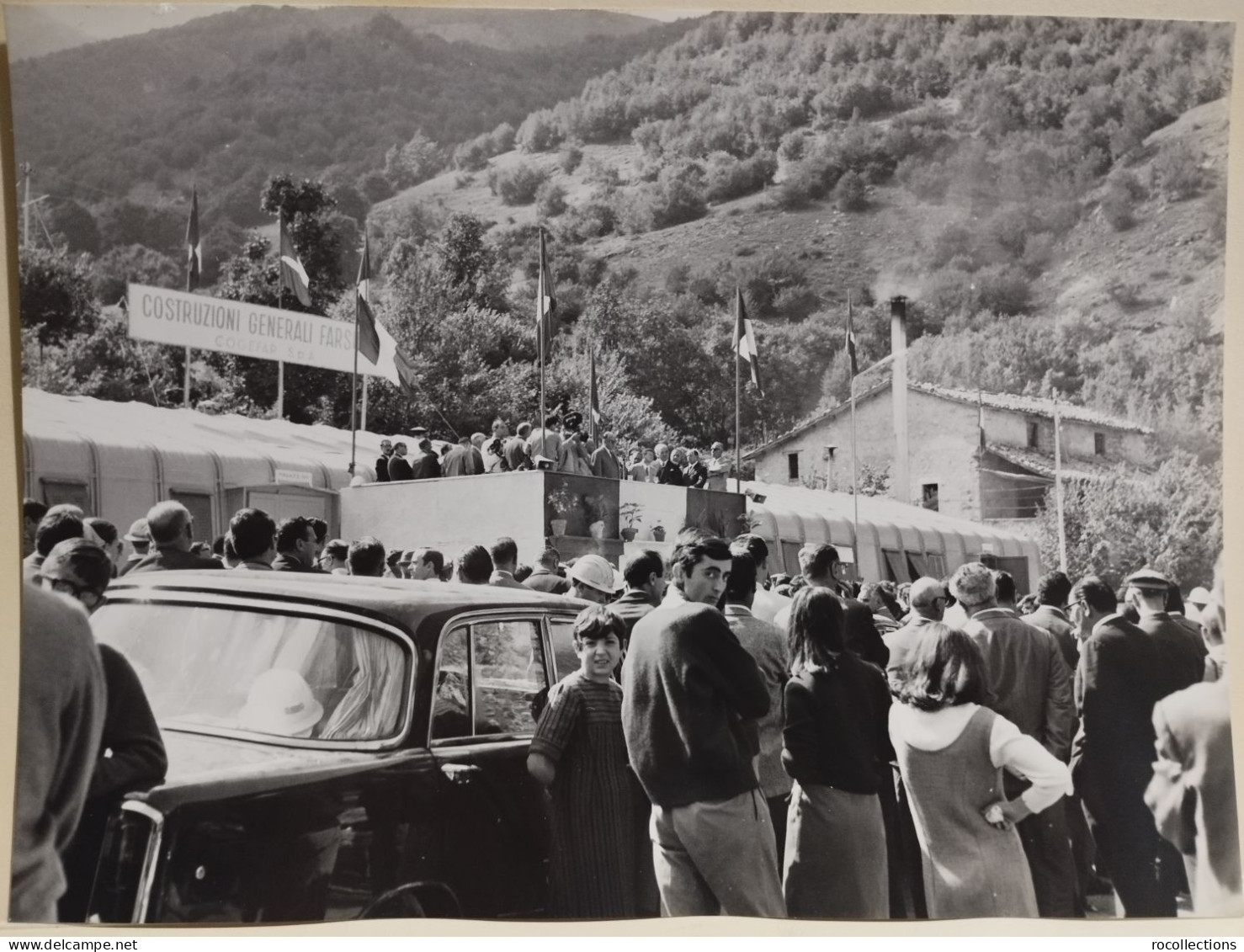 Abruzzo Autostrada A24 Cerimonia Abbatimento Diaframma GALLERIA Monte S. ROCCO 1967. Ministri Natali Mancini - Europa