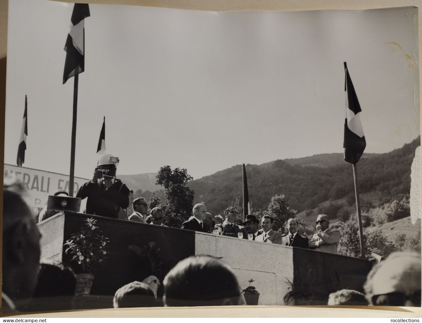 Abruzzo Autostrada A24 Cerimonia Abbatimento Diaframma GALLERIA Monte S. ROCCO 1967. Ministri Natali Mancini - Europa