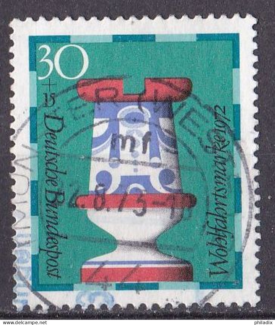 # (743) BRD 1972 Wohlfahrt: Schachfiguren O/used VOLLSTEMPEL (A5-8) - Used Stamps