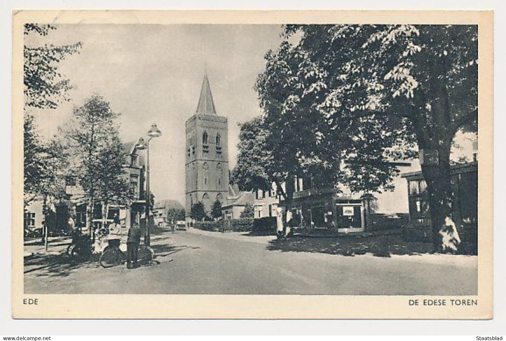 16- Prentbriefkaart Ede 1950 - Edese Toren - Ede