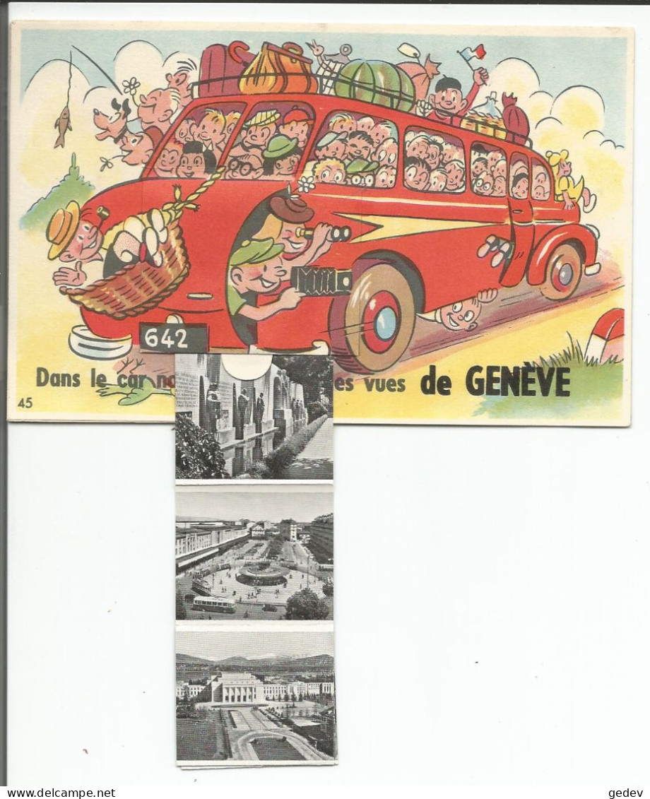 Genève, Carte à Système, Sortie En Car, 10 Minis Photos (45) - Mechanical