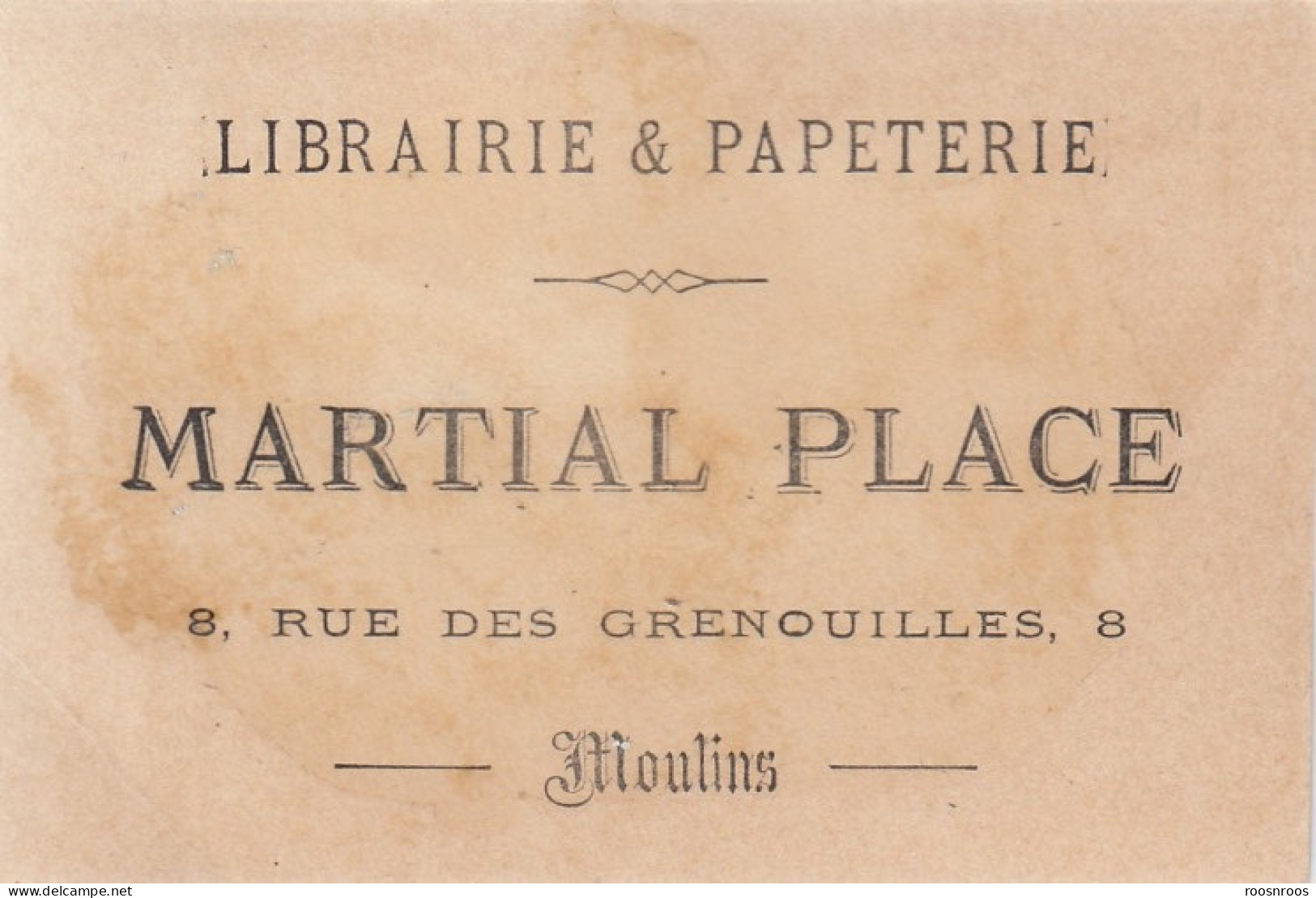 CHROMO MARTIAL PLACE - LIBRAIRIE PAPETERIE  MOULINS ALLIER - - Other & Unclassified