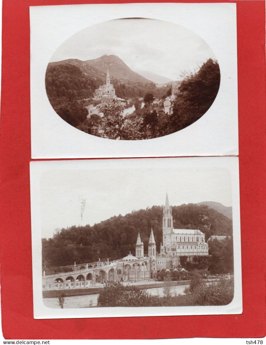 2 PHOTOS----Basilique De LOURDES---voir 2 Scans - Orte