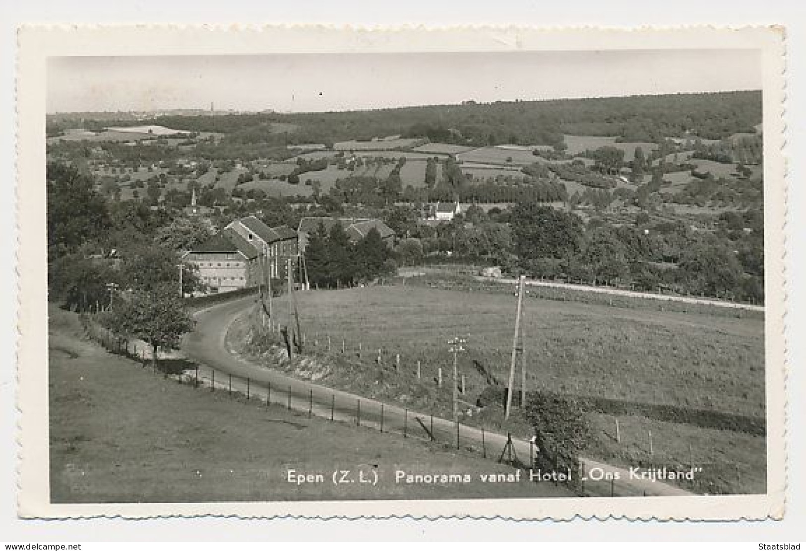 16- Prentbriefkaart Epen 1960 - Hotel "Ons Krijtland" - Otros & Sin Clasificación