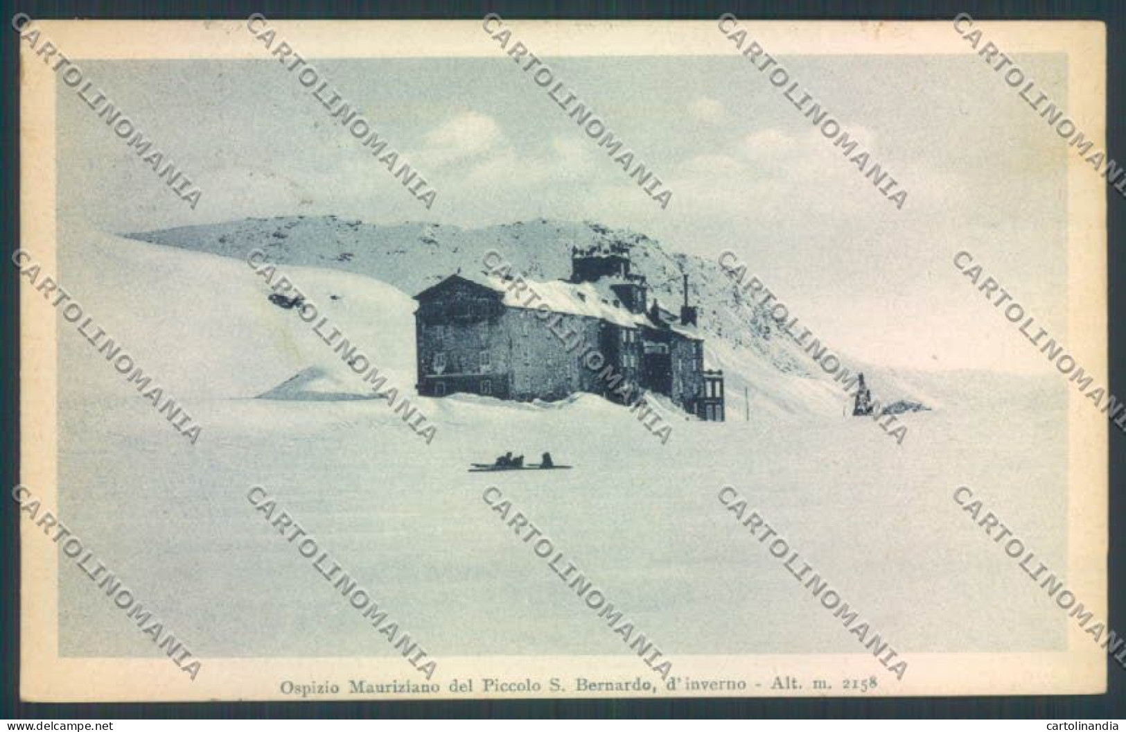 Aosta La Thuile Piccolo San Bernardo Nevicata Cartolina ZQ4892 - Aosta