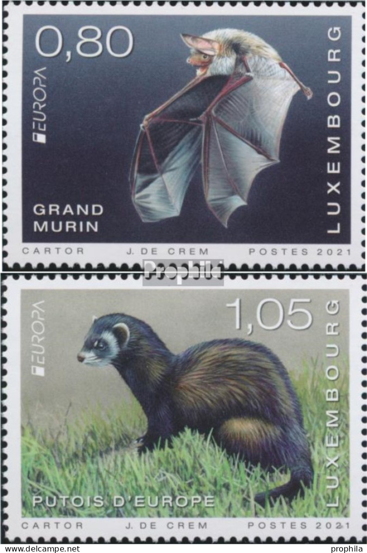 Luxemburg 2264-2265 (kompl.Ausg.) Postfrisch 2021 Gefährdetet Wildtiere - Unused Stamps