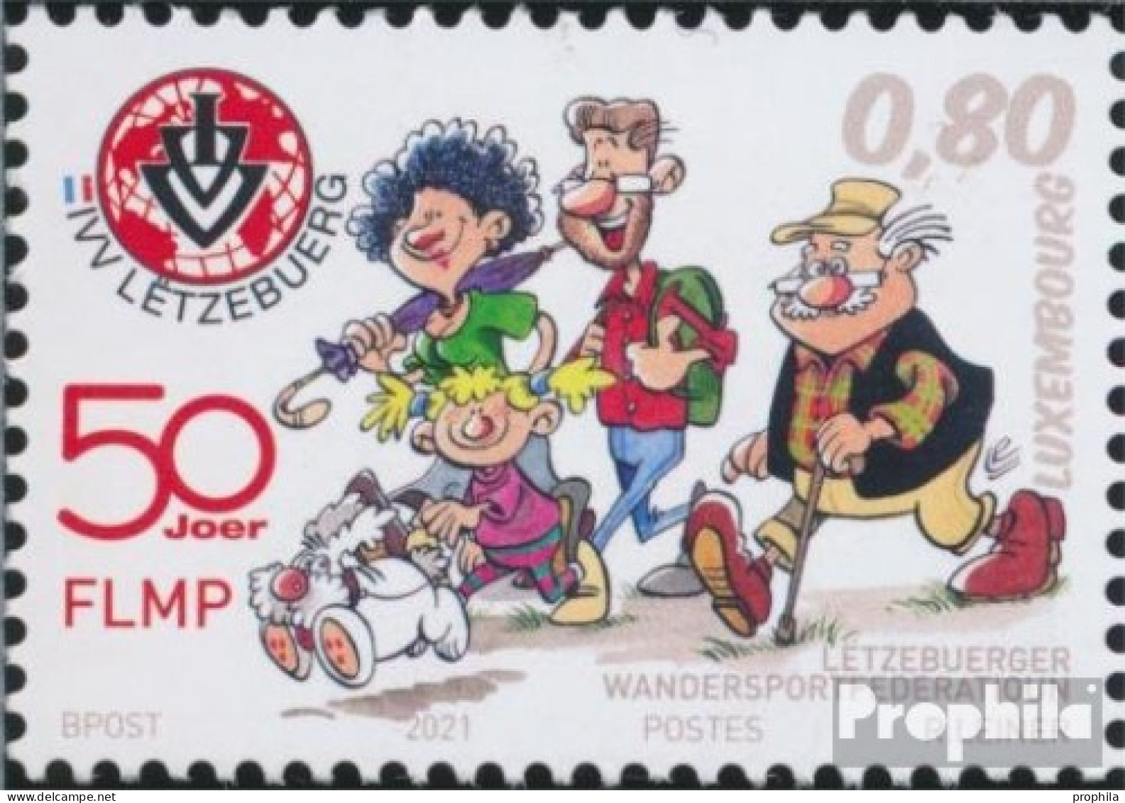 Luxemburg 2261 (kompl.Ausg.) Postfrisch 2021 Volkswanderverein - Unused Stamps