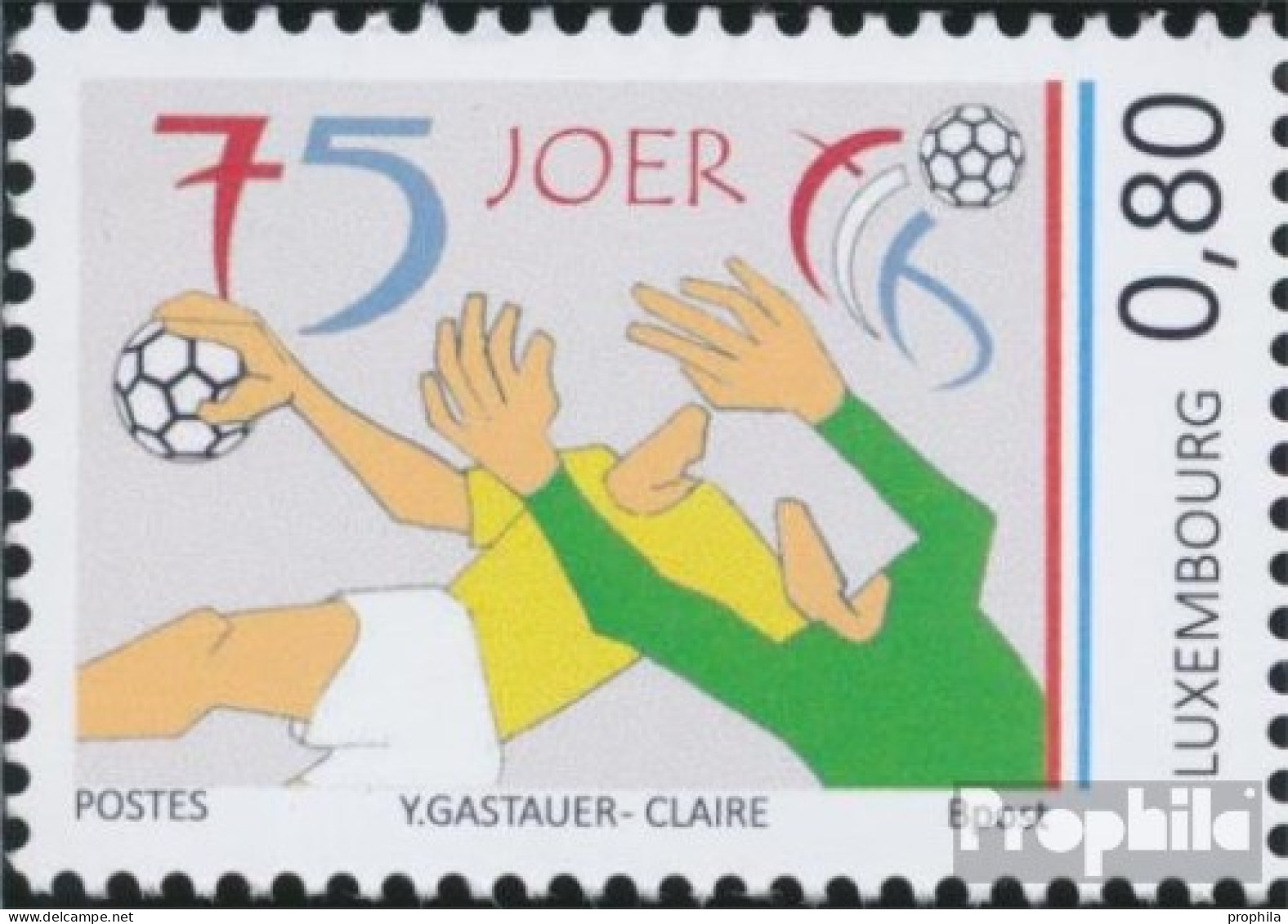 Luxemburg 2259 (kompl.Ausg.) Postfrisch 2021 Handballverein - Unused Stamps