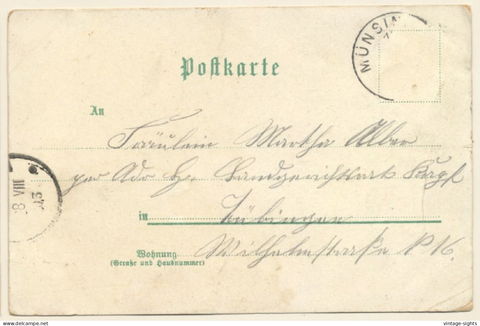 Münsingen: Truppenübungsplatz - Hardt Hotel - Ludwigshöhe (Vintage PC Litho 1903) - Muensingen