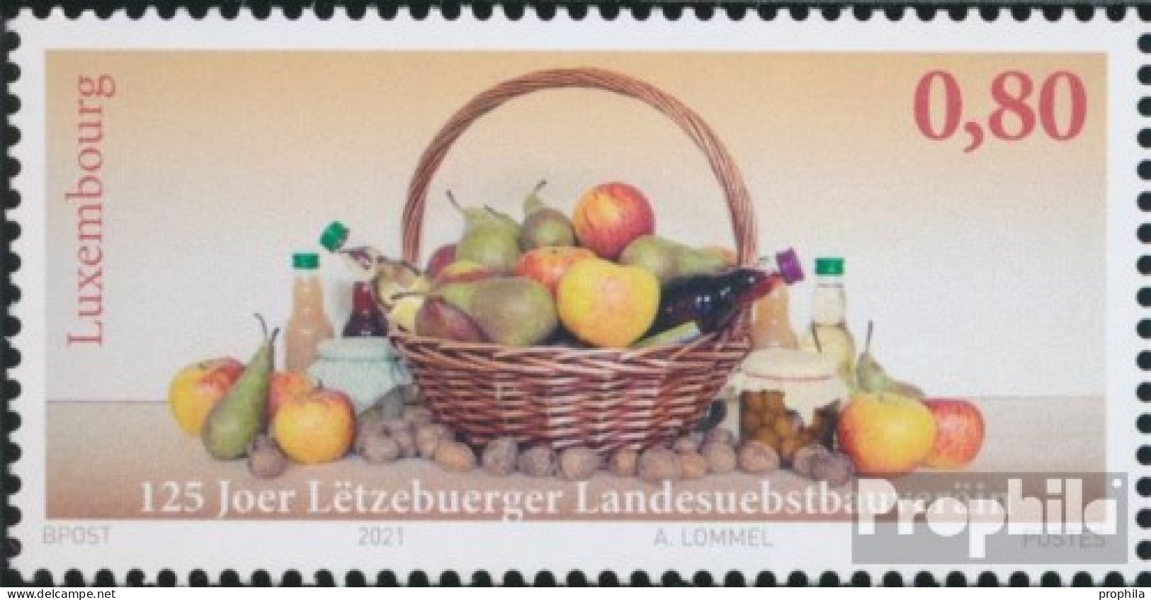 Luxemburg 2257 (kompl.Ausg.) Postfrisch 2021 Landesobstbauverein - Unused Stamps