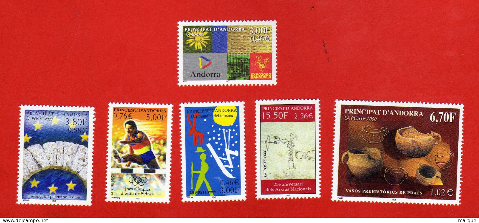 Lot De 15 Timbres PRINCIPAT D'ANDORRA Neufs Xx - Lots & Kiloware (mixtures) - Max. 999 Stamps