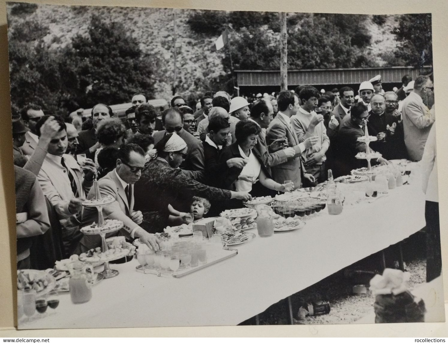 Abruzzo Autostrada A24 Cerimonia Abbatimento Diaframma GALLERIA Monte S. ROCCO 1967. Ministri Natali Mancini Catering - Europe