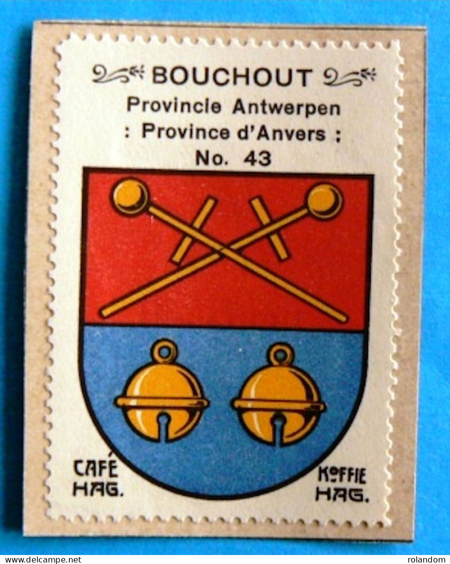 Prov. Antwerpen N043 Bouchout Boechout Timbre Vignette 1930 Café Hag Armoiries Blason écu TBE - Té & Café