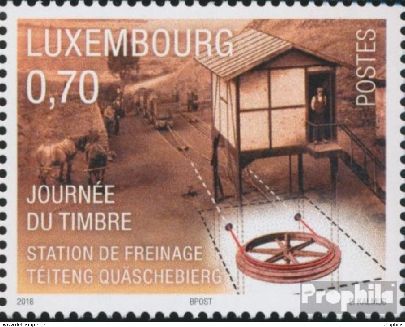 Luxemburg 2176 (kompl.Ausg.) Postfrisch 2018 Tag Der Briefmarke - Nuovi