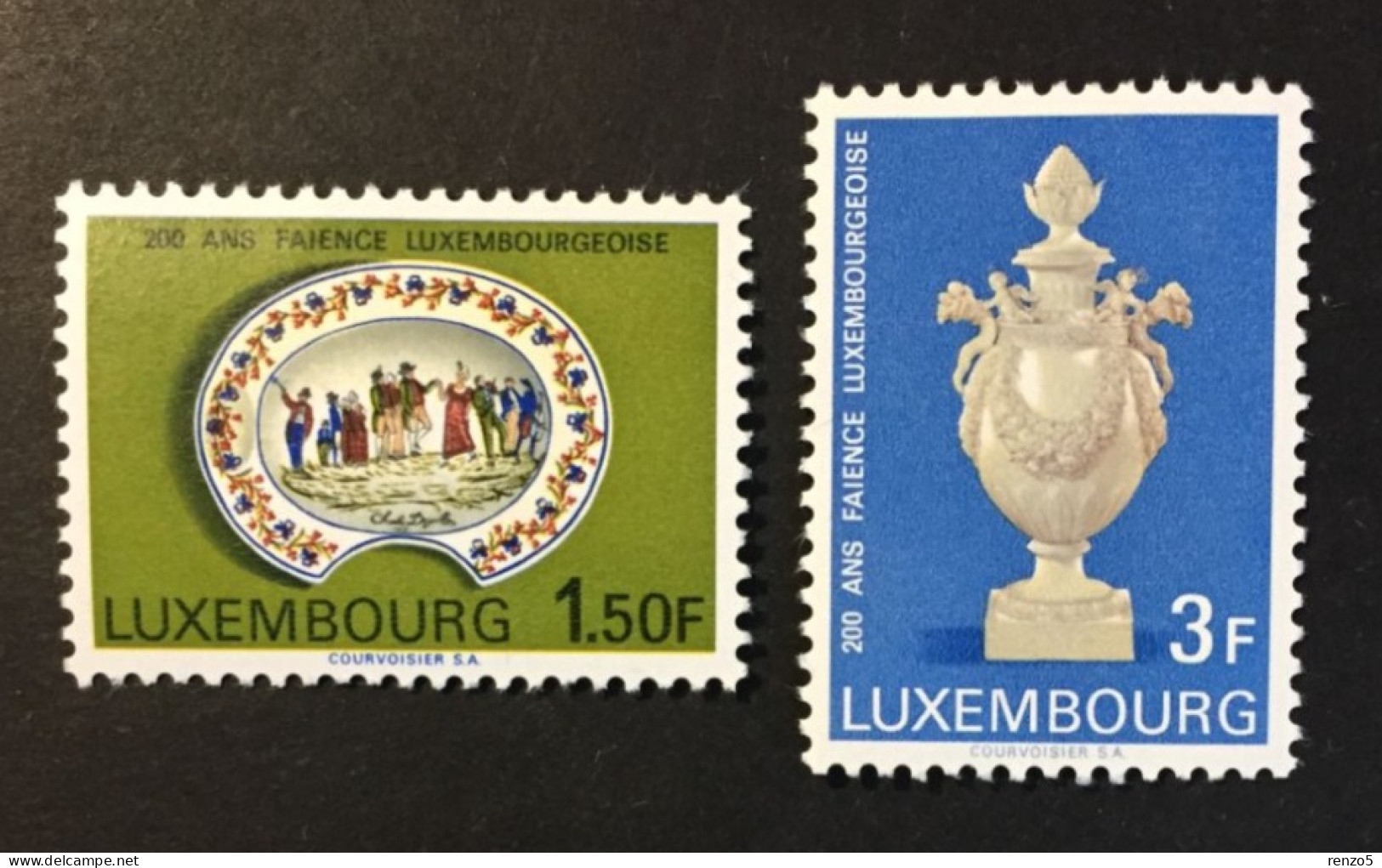 1967 Luxembourg - 200th Anniversary Of Luxembourg Pottery - Unused - Unused Stamps