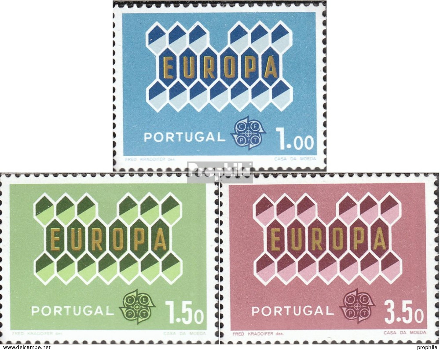 Portugal 927-929 (kompl.Ausg.) Postfrisch 1962 Europa - Nuevos