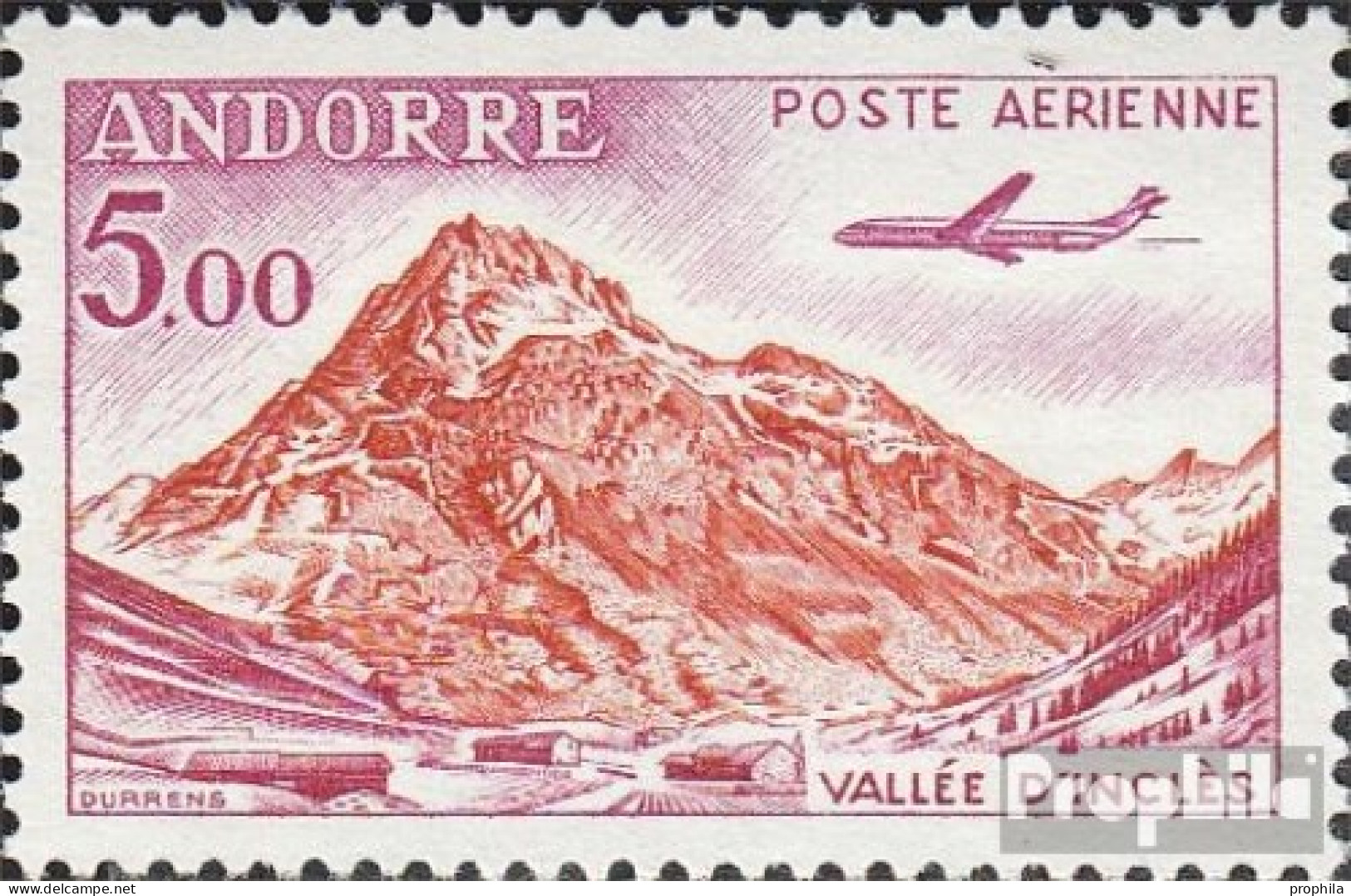 Andorra - Französische Post 177 Postfrisch 1961 Landschaften - Markenheftchen