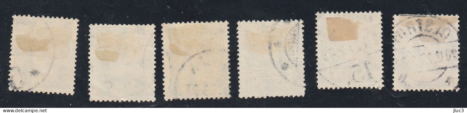 ZDanO164-69 - DANEMARK 1920 - 6 TIMBRES  N° 153 // 164  Ayant Voyagé - Le Tricentenaire De La Poste - Usati