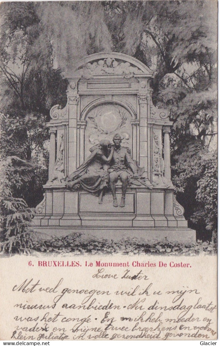 6.- Bruxelles - Le Monument Charles De Coster - Brüssel (Stadt)