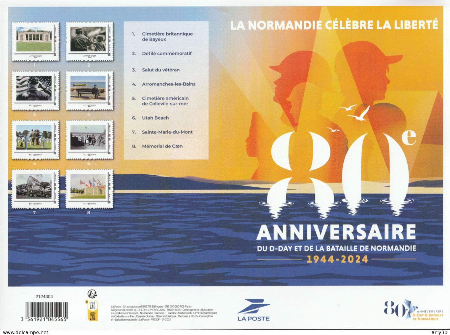 FRANCE 2024 COLLECTOR "80e ANNIVERSAIRE DU D-DAY ET DE LA BATAILLE DE NORMANDIE" - MTAM-2024-557 - Neuf ** - Collectors