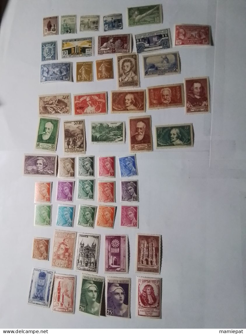 Collection Timbres Neufs France, 500. - Collections (sans Albums)