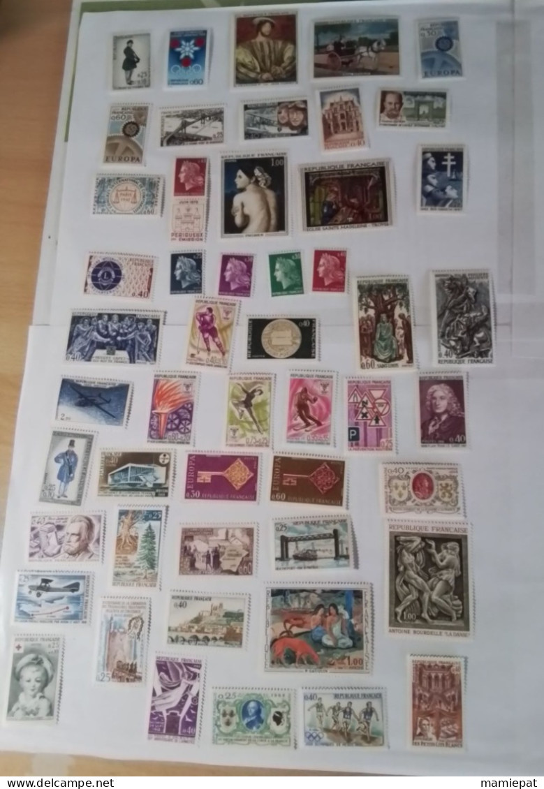 Collection timbres neufs France, 500.