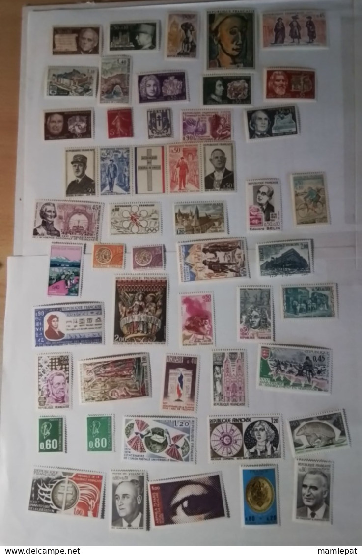 Collection timbres neufs France, 500.