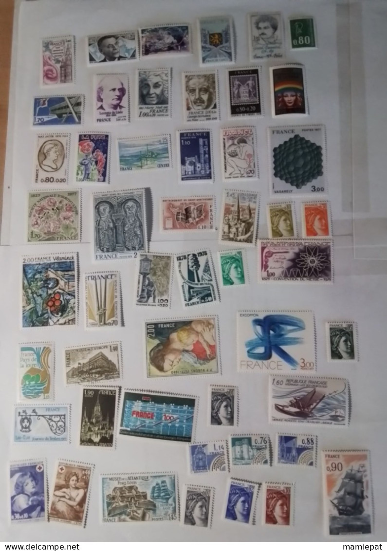 Collection timbres neufs France, 500.