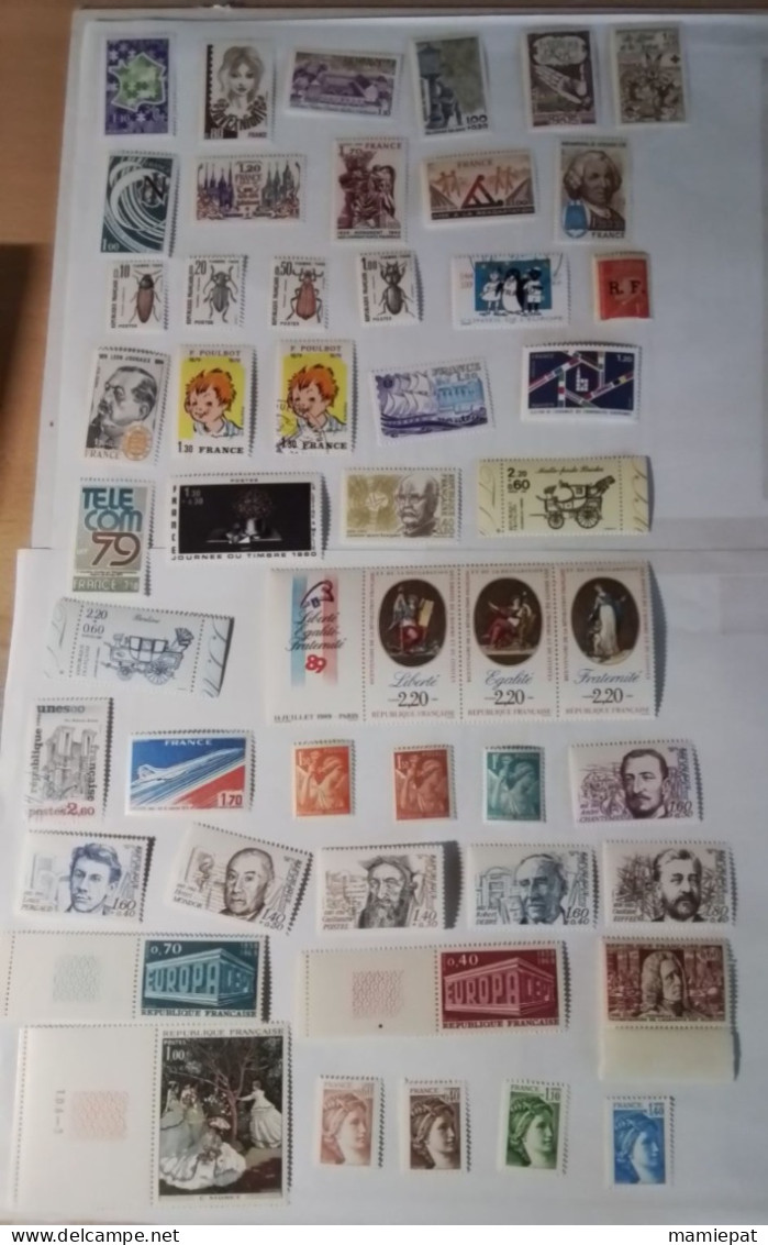 Collection timbres neufs France, 500.