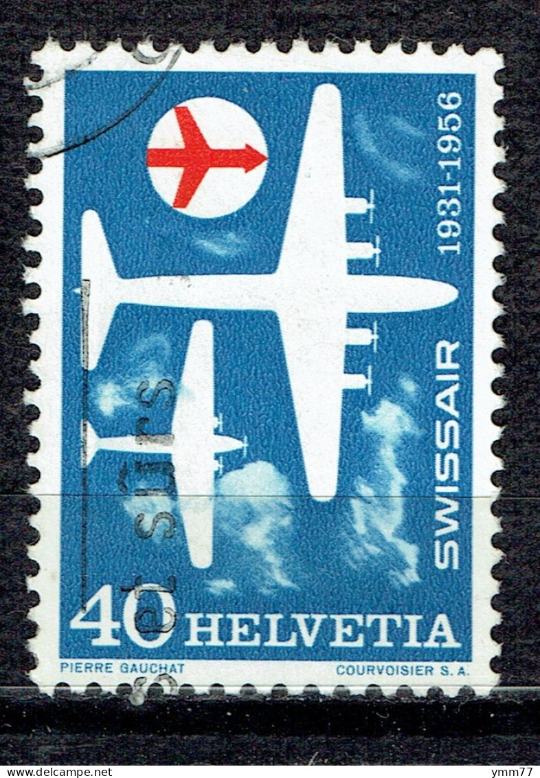 25ème Anniversaire De La Compagnie Aérienne "Swissair" - Used Stamps