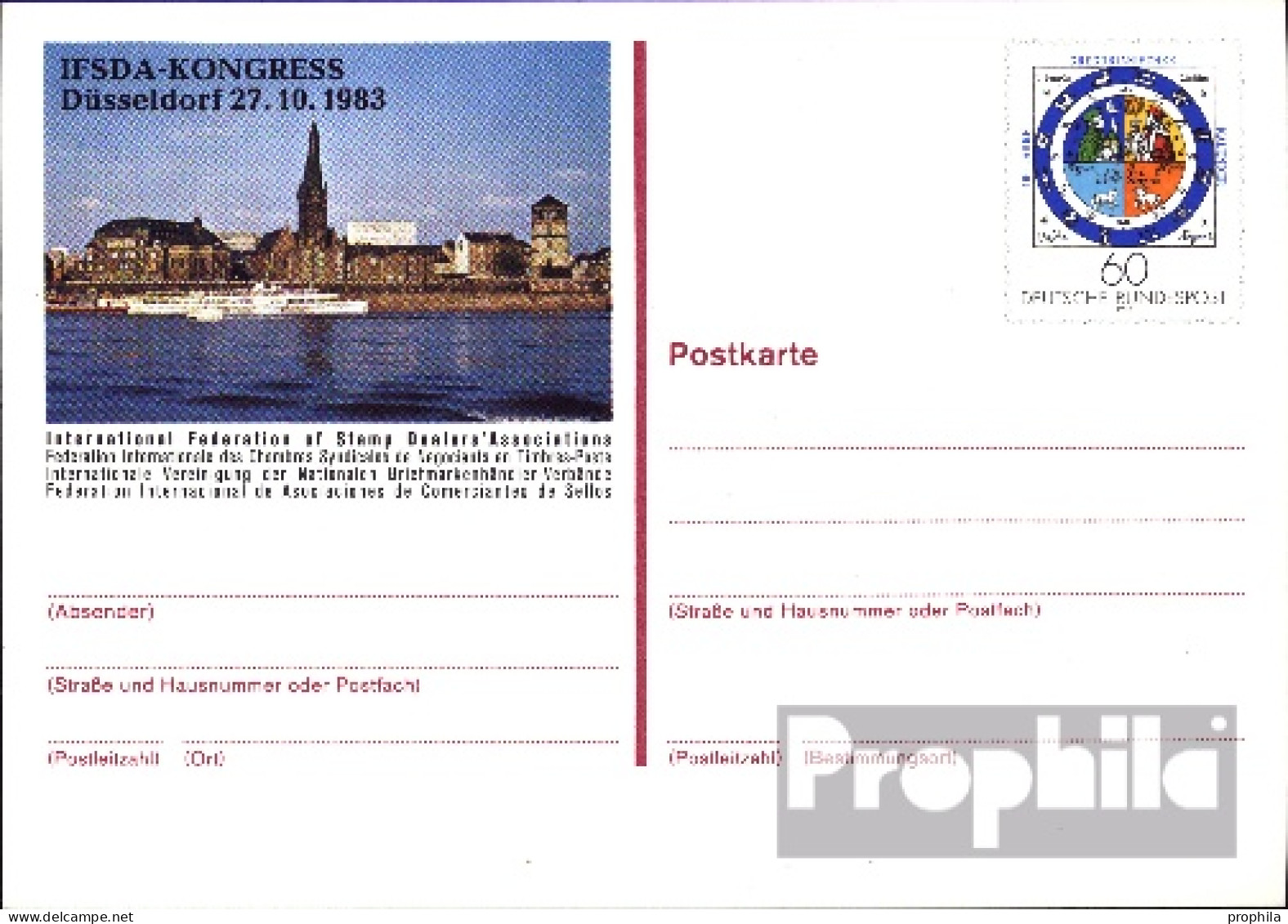 BRD PSo9 Amtliche Sonderpostkarte Gebraucht 1983 Gregor. Kalender - Other & Unclassified