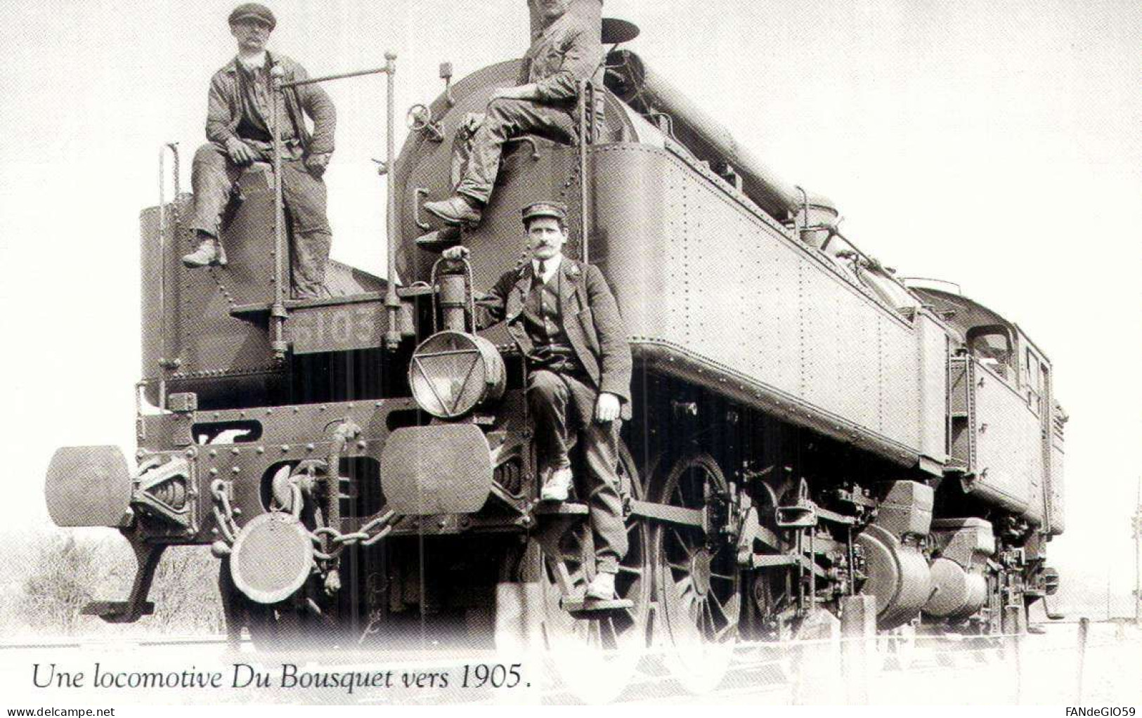 Chemins De Fer  / LOCOMOTIVE  DU  BOUSQUET   /   REPRO  /  10X 15 // 101 / - Autres & Non Classés